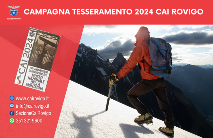 CAI Rovigo - Tesseramento 2024