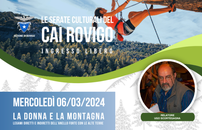 Serata culturale CAI Rovigo - Donne e montagna Ugo Scortegagna