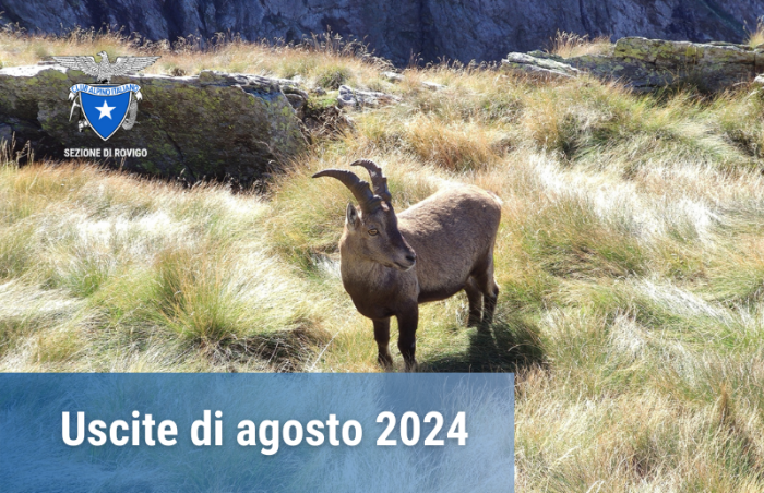 Banner uscite agosto 2024 - CAI Rovigo