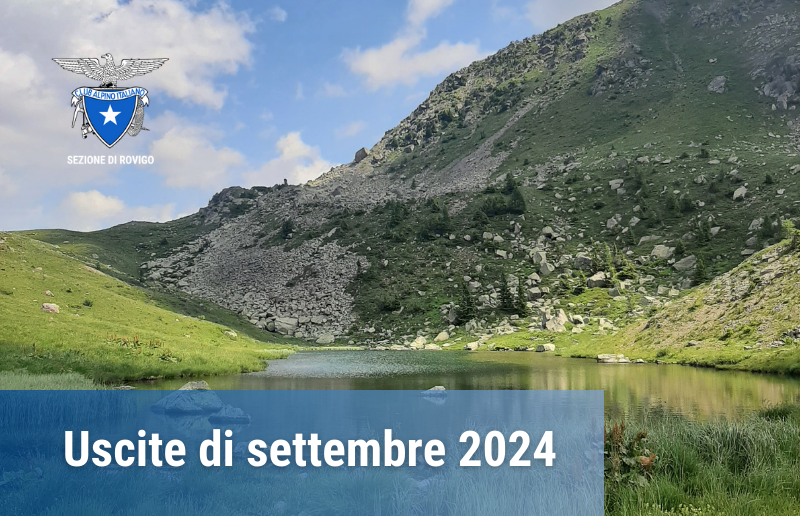 Uscite settembre 2024 CAI Rovigo