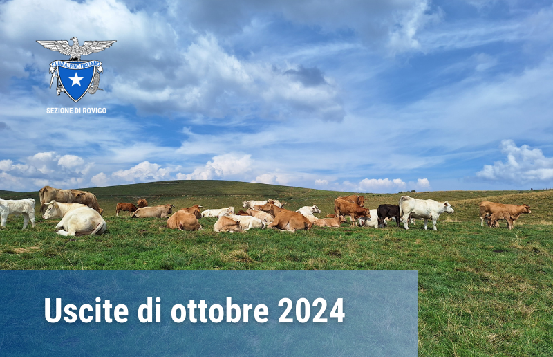 Banner uscite CAI Rovigo ottobre 2024