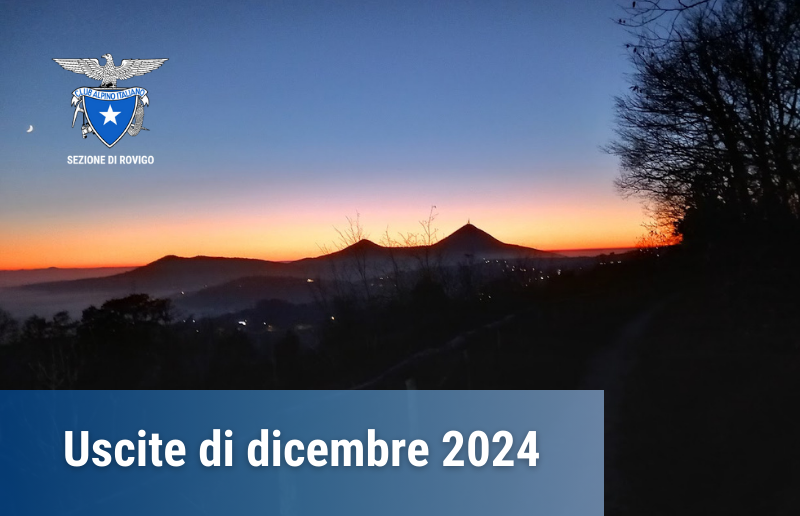 Copertina uscite di dicembre 2024 Cai Rovigo